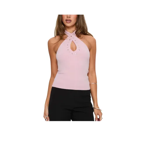 PRINCESS POLLY Glorious Studded Твист Шея Топ Топ на бретелях Женские