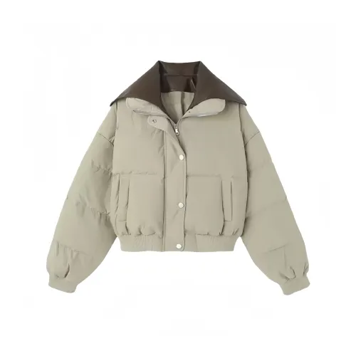 BABUGGE Светло-армейский зеленый Женский пуховик