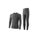 Мужской комплект одежды из темного фотинии серого цвета с оборками