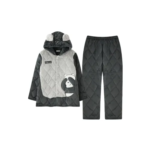 ROMANTIC·SPRING С капюшоном Медведь Мужские Пижамные комплекты