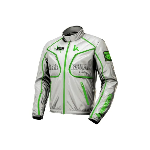 Кавасаки Мотоцикл Куртка Kawasaki Темная Унисекс