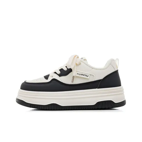 HUANQIU Термические Аbrasion-Resistant Slip-Resistant Низкие Кроссовки для скейтбординга Женские Черные