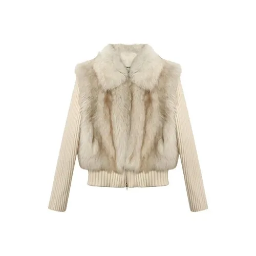 EMDPN Белый Женские Бархатные Куртки