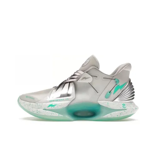 Nike RTFKT Cryptokicks Износостойкий и Легкий Низкий Топ Беговые Кроссовки Унисекс Серебряный