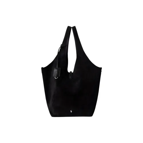 Polo Ralph Lauren Нубук Сумка Большая Женская Черная