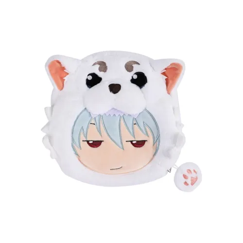 Kinbor Gintama Collaboration Polyester Travel Storage Bag Unisex White Кинбор Gintama Коллаборация Полиэстер Путешественный Сумка для хранения Унисекс Белый