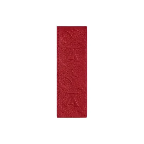 LOUIS VUITTON Кожа Хранение Сумка Унисекс Темно-Красная