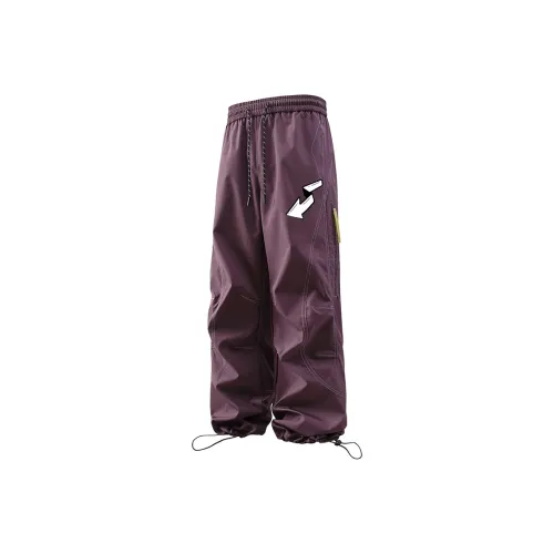 GDRG Фиолетовый Унисекс Карго Брюки