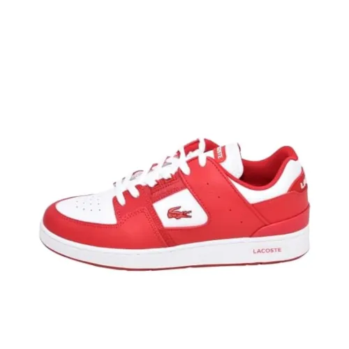 LACOSTE Court Cage Low Топ Скейтборд Кроссовки Мужские Красные Белые