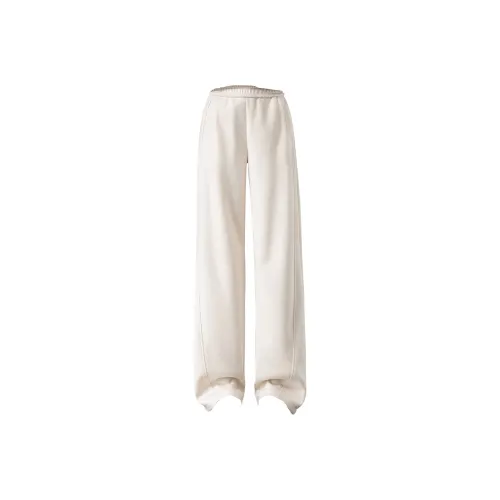 WEIXI Экрю Женские Повседневные Брюки