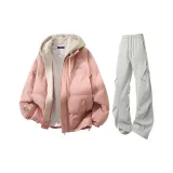 Розовые + Светло-серые штаны