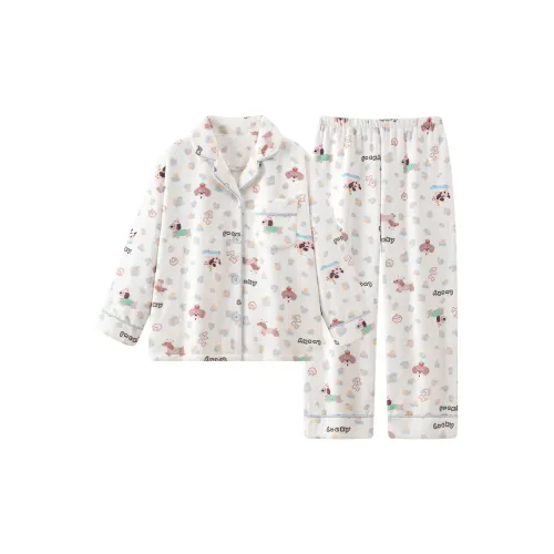 Gongdie Абрикос Женские Пижамные Комплекты