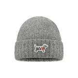 Светло-серый, серый, собака, этикетка