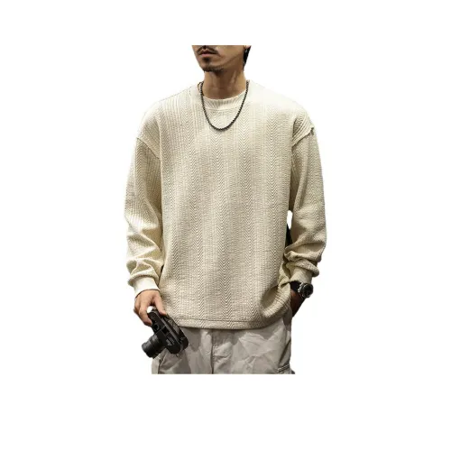 LUJIEBANG Бежевый Мужской T-Рубашки