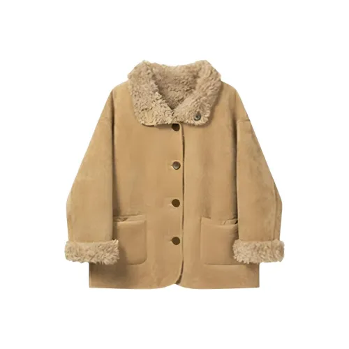 DITB Хаки Женские Бархатные Куртки