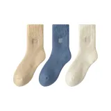 [3 упаковки] Хаки + Темно-синий + Натуральный белый