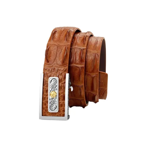 VITAS GLAJOFU Большой Кость Крокодил Кость Кожаные ремни Мужской 3,8 см