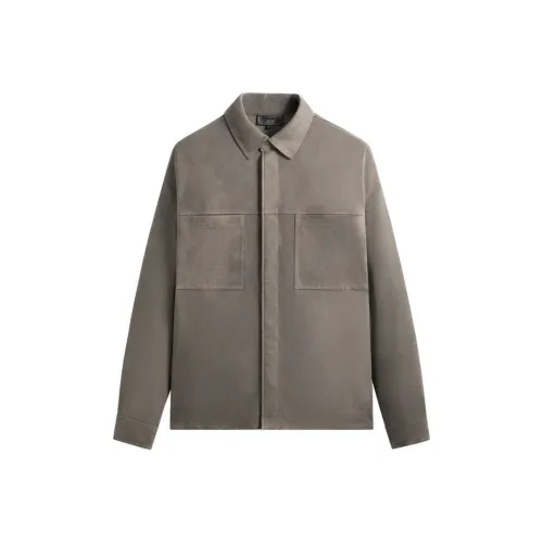 KITH FW25 Suede Ace Leather Jacket Men's