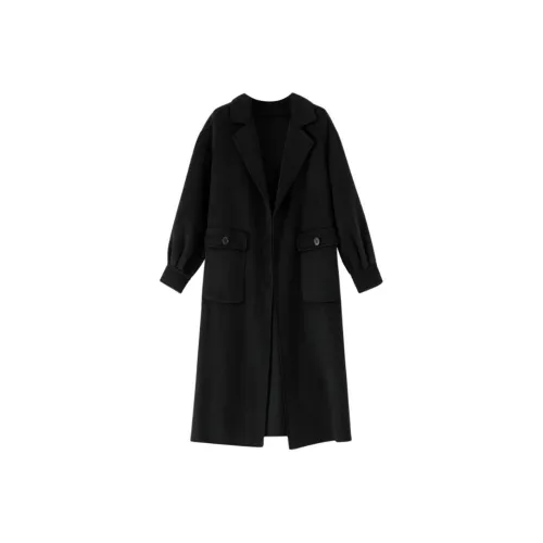 WANBAI Черное Женское Пальто