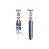 Розовое золото, полосы, деним