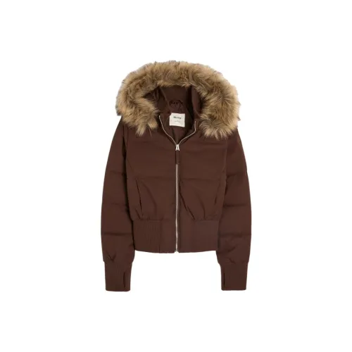Hollister Коричневый Женский Пуховик