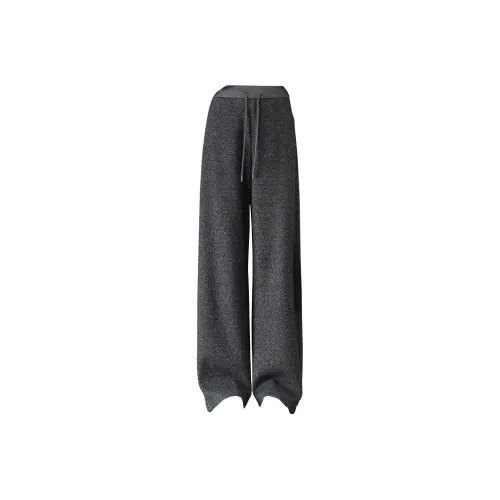 Weixi Дымчатый чернильный серый Женские повседневные брюки