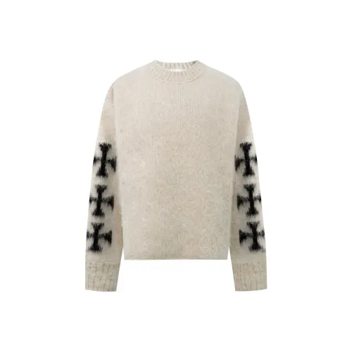 Askyurself Серый Белый Унисекс Свитера