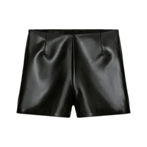 ZARA Collaboration Черные Женские Повседневные Шорты