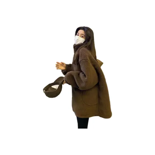 Olivia Share777 Вельвет Feel Пальто Женское