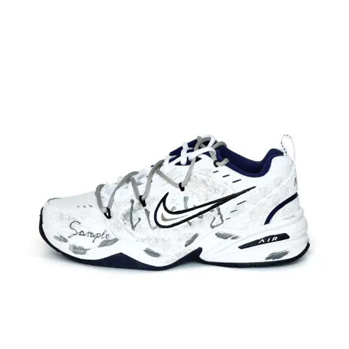 Nike Air King 4 Белый Ink Edge Устойчивый к истиранию Низкий Топ Тефлоновая подошва Кроссовки Унисекс Серый Белый