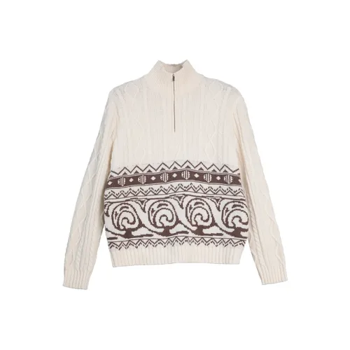 ELLE Кофейный Бежевый Женский Свитер