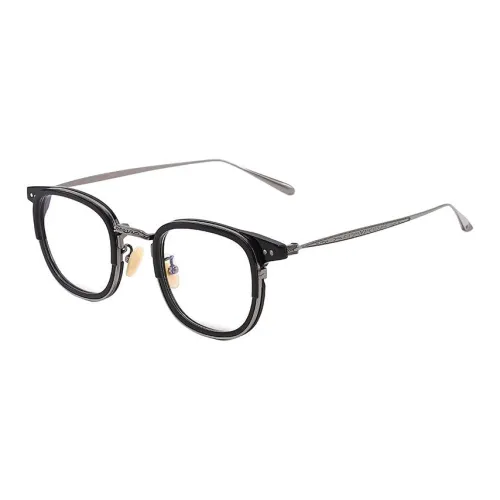 Sagawa Пластиковая оправа Чистый титан Сплав Квадратные оправы для очков Унисекс