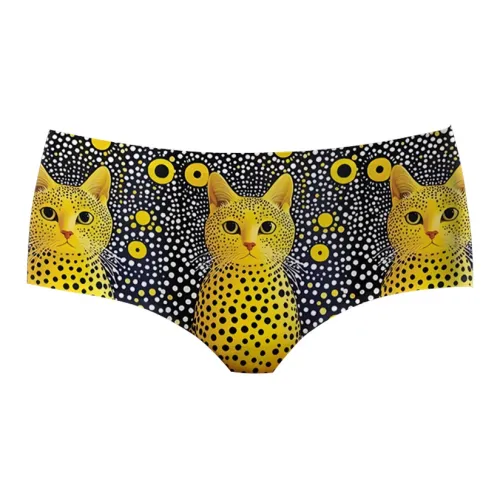 AIMENGYISI Пятно Желтый леопард Женские Трусики-бикини