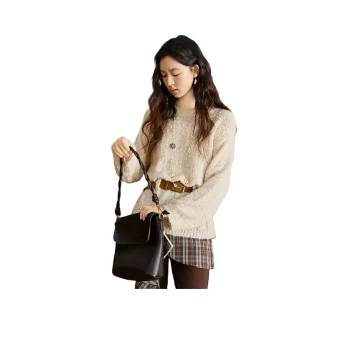 MISHOW Кремовый Абрикос Топ 1 Женский Трикотаж