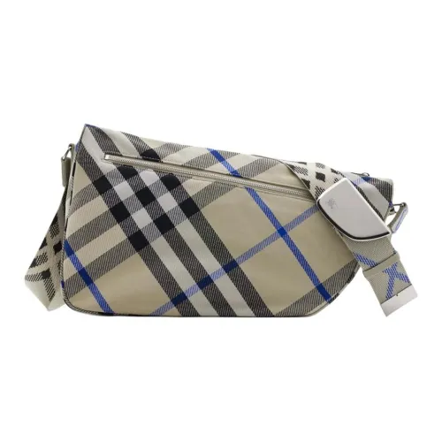 Burberry Сумка из смеси хлопка курьерская сумка сумка через плечо мужская сумка цвет лишайник