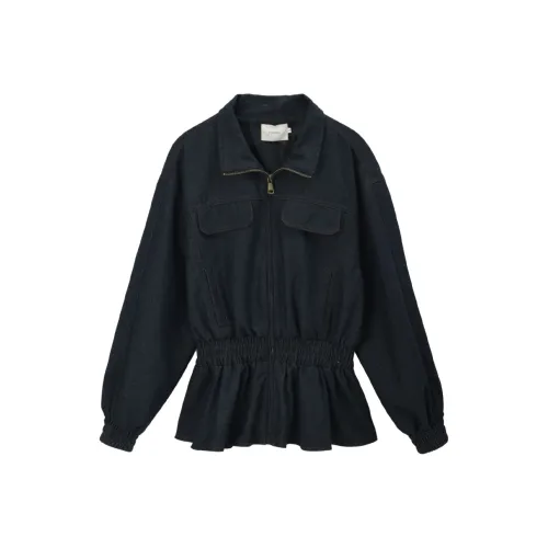 MISHOW Синий Пальто Женское Короткое Пальто