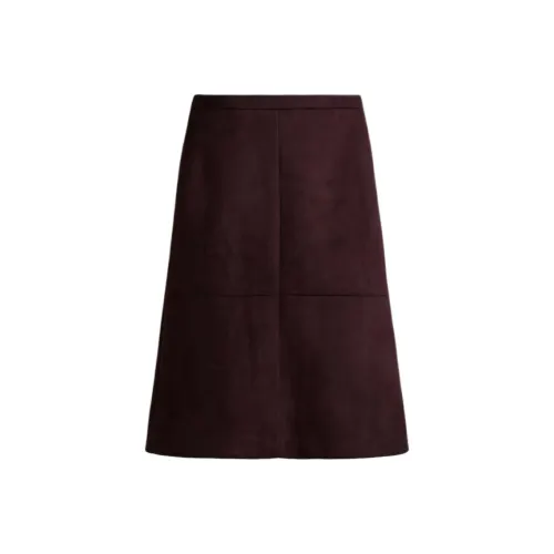H M Бургунди Женские Повседневные Длинные Юбки