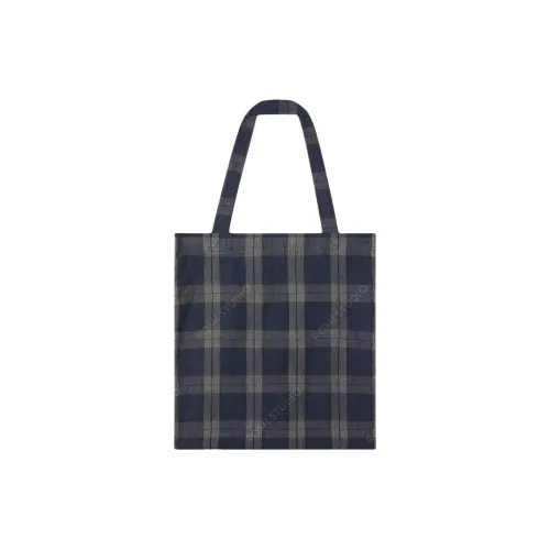 ROMI STUDIO Linen Shoulder Bag Unisex Light Blue Purple