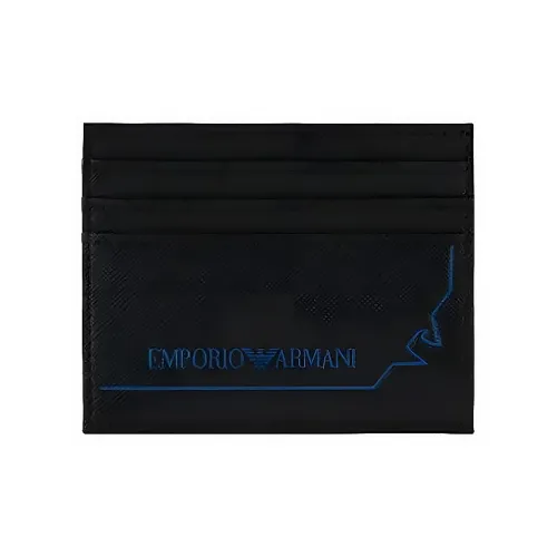EMPORIO ARMANI ПУ (полиуретан) Полиуретан Держатель для карт Мужской Черный