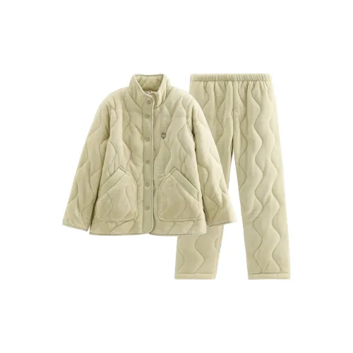 FENTENG FX26950016 Горчичный Желтый Женские Пижамные Комплекты