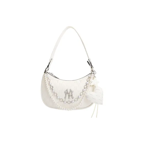 MLB MONOGRAM Коллекция Искусственная кожа Плечевая сумка Унисекс Кремово-белый