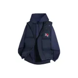 Темно-синий синий жилет + темно-синий с флисовой подкладкой WY-Принцесса езда