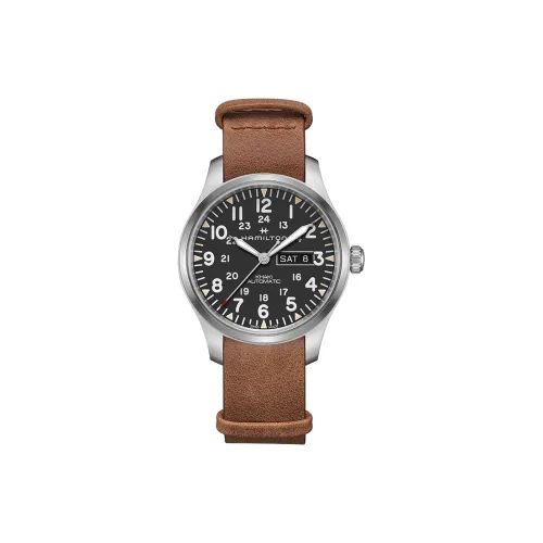 HAMILTON Автоматический Механический Механизм Мужские Часы Khaki Field Series 42 мм Черные