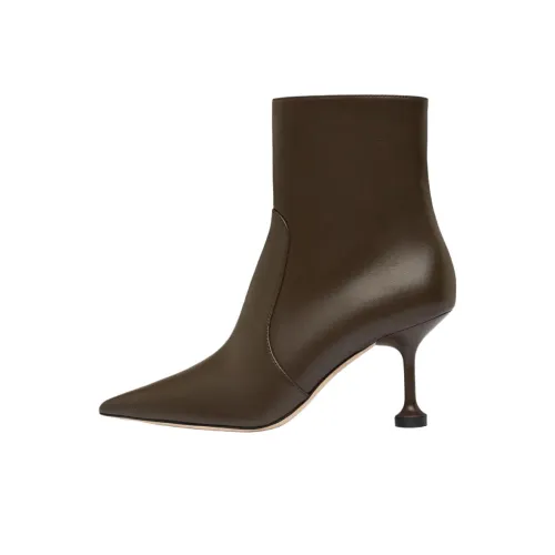 Stuart Weitzman SW Stuartini Zip Ботильоны 7,5 см Женские Коричневый