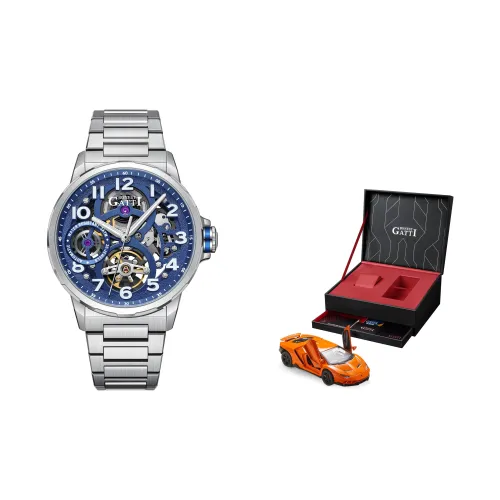 BONEST GATTI Автоматический механический механизм нержавеющая сталь ремешок для часов мужские часы многоцветный циферблат часов