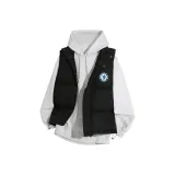 Черный жилет + тонкий бело-серый вереск WY - аксессуары с вишневым цветком