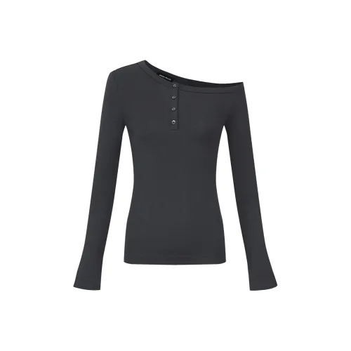 URBAN REVIVO Темно-серый Женские T-рубашки