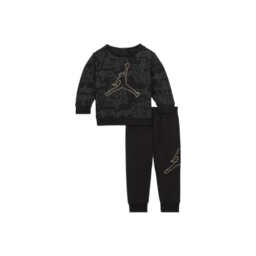 Jordan Kids Комплекты Take Flight Black And Золотой CREW SET Черный Infant и Toddler