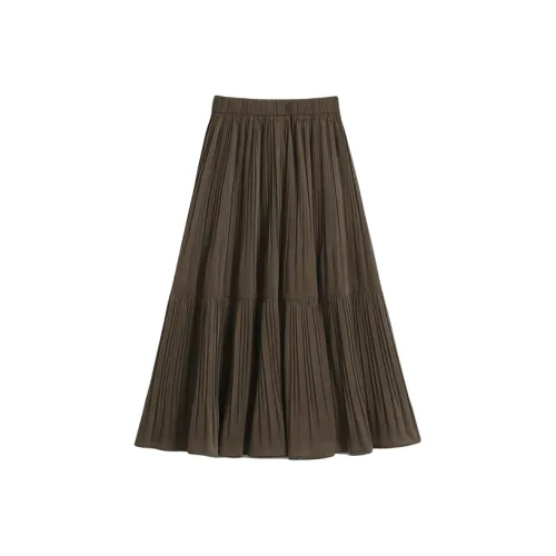 OUKEJI Повседневный Длинный Юбка Женские