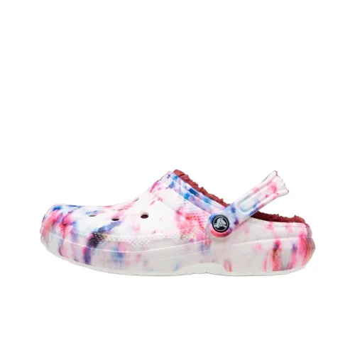 Crocs Classic Clog Lined Tie Dye Sabo Unisex Pomegranate Red Crocs Classic Clog Lined Tie Dye Сабо Унисекс Гранат Красный
